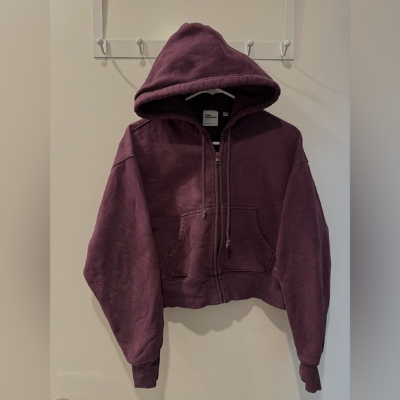 ✨Host pick✨Aritiza Cozy Sweatfleece Boyfriend Boxy Zip Hoodie XS - Picture 4 of 5